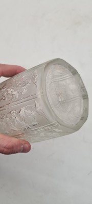 Lot 240 - An acid etched glass claret jug