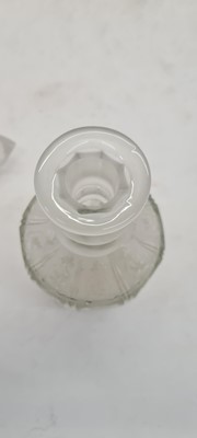 Lot 240 - An acid etched glass claret jug