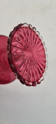 Lot 240 - An acid etched glass claret jug