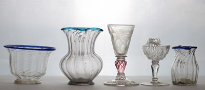 Lot 210 - A group of glass tableware