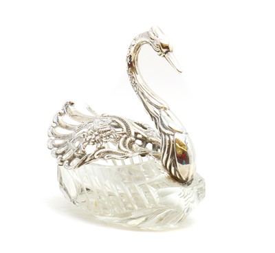 Lot 68 - A Continental silver-mounted and cut-glass bowl