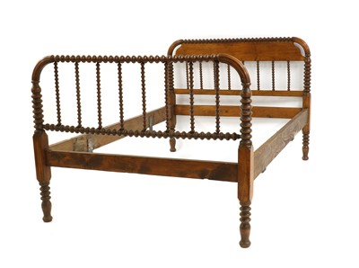 Lot 444 - A single bobbin turned bed