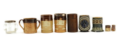 Lot 169 - Five Doulton stoneware mugs