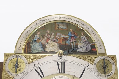 Lot 115 - A rare George III mahogany musical automaton longcase clock by Samuel Smith of London