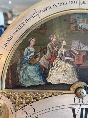 Lot 115 - A rare George III mahogany musical automaton longcase clock by Samuel Smith of London