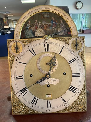 Lot 115 - A rare George III mahogany musical automaton longcase clock by Samuel Smith of London