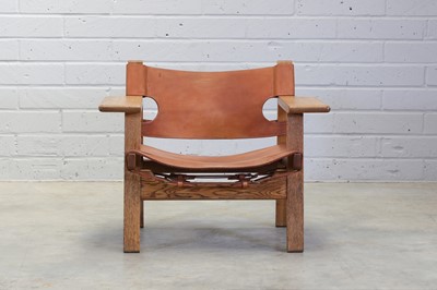 Lot 284 - An oak 'Spanish Chair'