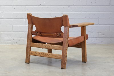 Lot 284 - An oak 'Spanish Chair'