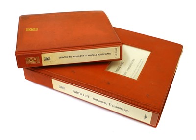 Lot 46 - Parts List Automatic Transmission Covers cars up to and including S3 Series Publication TSD 2597