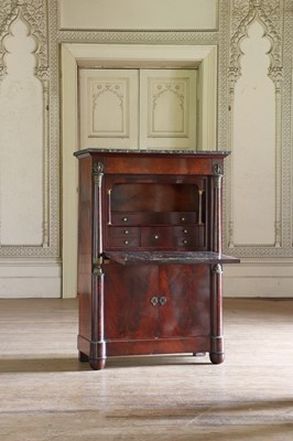 Lot 63 - ☘ An Empire mahogany escritoire