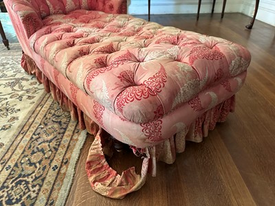 Lot 301 - ☘ A late Victorian chair-end daybed