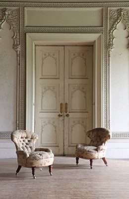 Lot 139 - ☘ A pair of Victorian small tub chairs