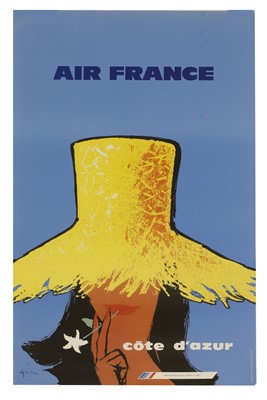 Lot 245 - An 'Air France, Côte d’Azur' travel poster