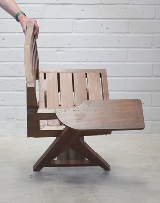 Lot 234 - A teak paddle armchair