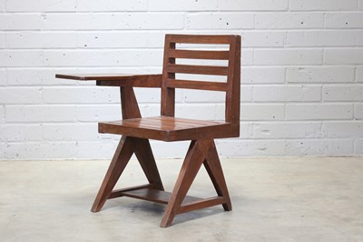 Lot 234 - A teak paddle armchair