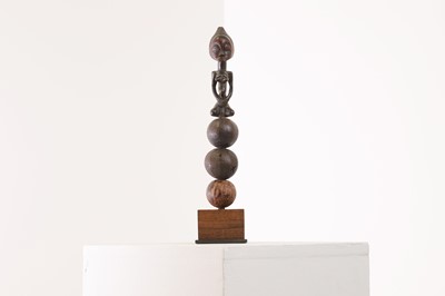 Lot 94 - A Luba fertility or divination rattle