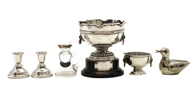 Lot 20 - A collection of silver items