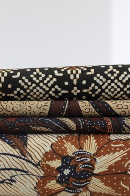 Lot 209 - A group of batik printed textiles