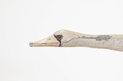 Lot 500 - A painted metal bird figure