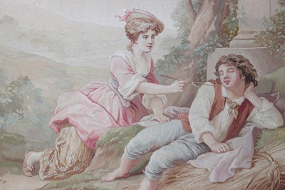 Lot 92 - ☘ An Aubusson tapestry