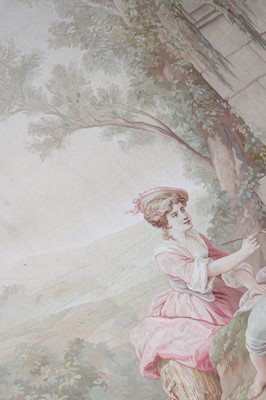 Lot 92 - ☘ An Aubusson tapestry