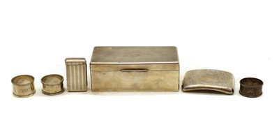 Lot 41 - A silver cigarette box