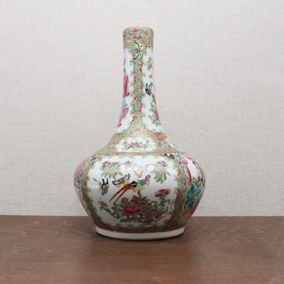 Lot 345 - A Chinese Canton famille rose vase
