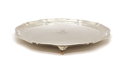 Lot 1 - A Durham Light Infantry silver salver