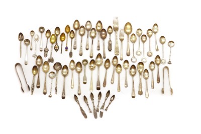 Lot 26 - A collection of silver flatware