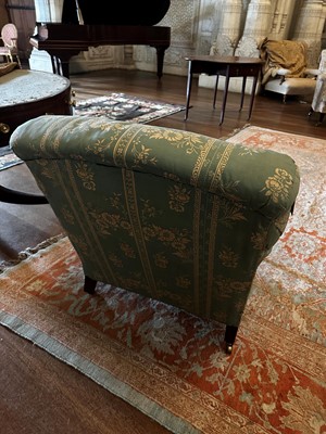 Lot 148 - ☘ A pair of 'Bridgewater' armchairs by Howard & Sons Ltd.