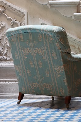 Lot 148 - ☘ A pair of 'Bridgewater' armchairs by Howard & Sons Ltd.
