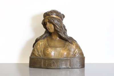 Lot 150 - A Goldscheider Art Nouveau terracotta bust
