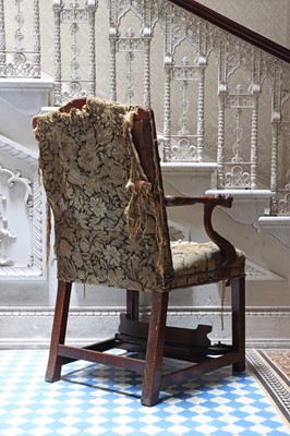 Lot 8 - ☘ A George II mahogany master's chair
