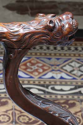 Lot 8 - ☘ A George II mahogany master's chair