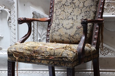 Lot 8 - ☘ A George II mahogany master's chair
