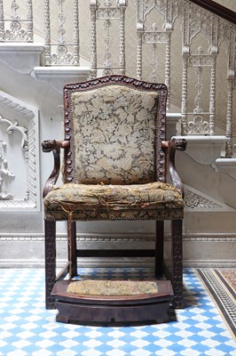 Lot 8 - ☘ A George II mahogany master's chair