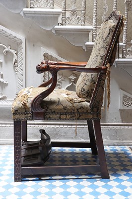 Lot 8 - ☘ A George II mahogany master's chair