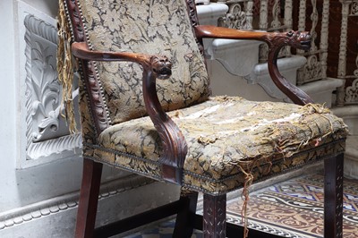 Lot 8 - ☘ A George II mahogany master's chair