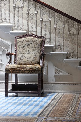 Lot 8 - ☘ A George II mahogany master's chair