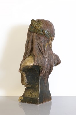 Lot 151 - A German Art Nouveau terracotta bust