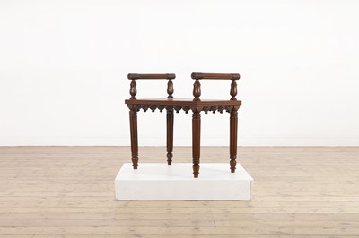 Lot 154 - A rosewood hall seat in the manner of George Bullock