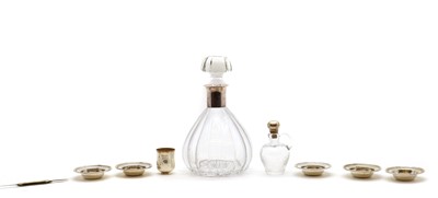 Lot 136 - A collection of German silver items