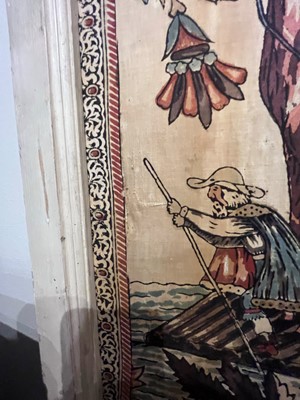 Lot 180 - Two printed mezzaro panels
