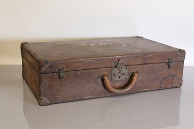 Lot 142 - A Louis Vuitton tan leather suitcase