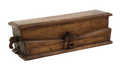 Lot 435 - A rustic walnut press