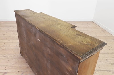 Lot 3 - A George II-style carved pine breakfront side cabinet