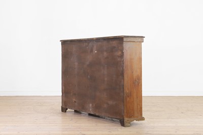 Lot 3 - A George II-style carved pine breakfront side cabinet