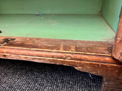 Lot 3 - A George II-style carved pine breakfront side cabinet