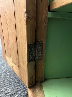 Lot 3 - A George II-style carved pine breakfront side cabinet