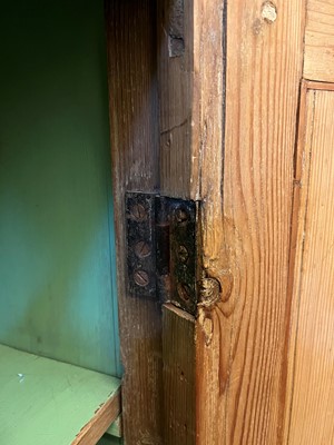 Lot 3 - A George II-style carved pine breakfront side cabinet
